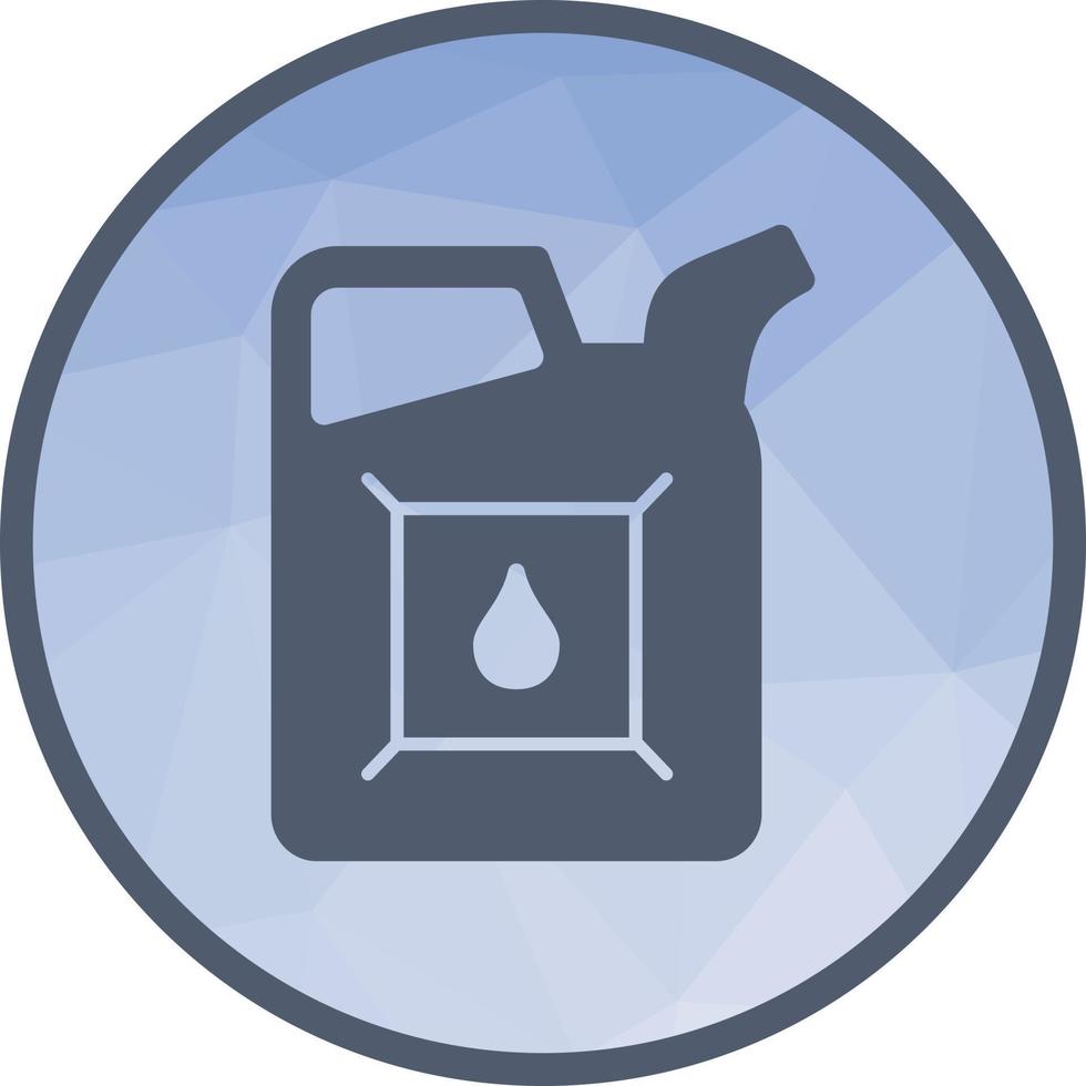 Oil Can Low Poly Background Icon vector