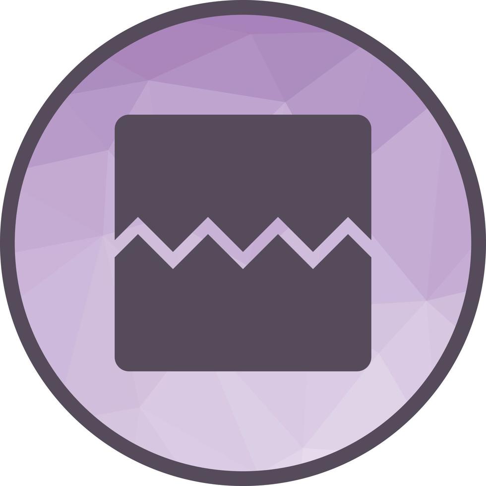 Broken Image Low Poly Background Icon vector