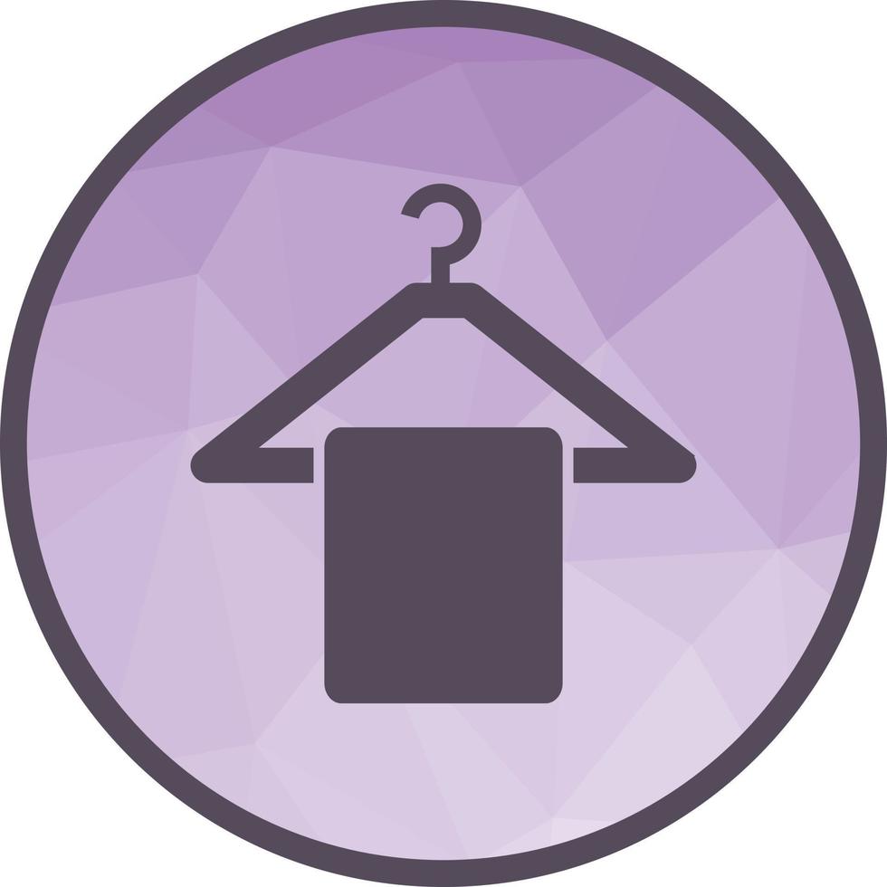 Hanging Towel Low Poly Background Icon vector