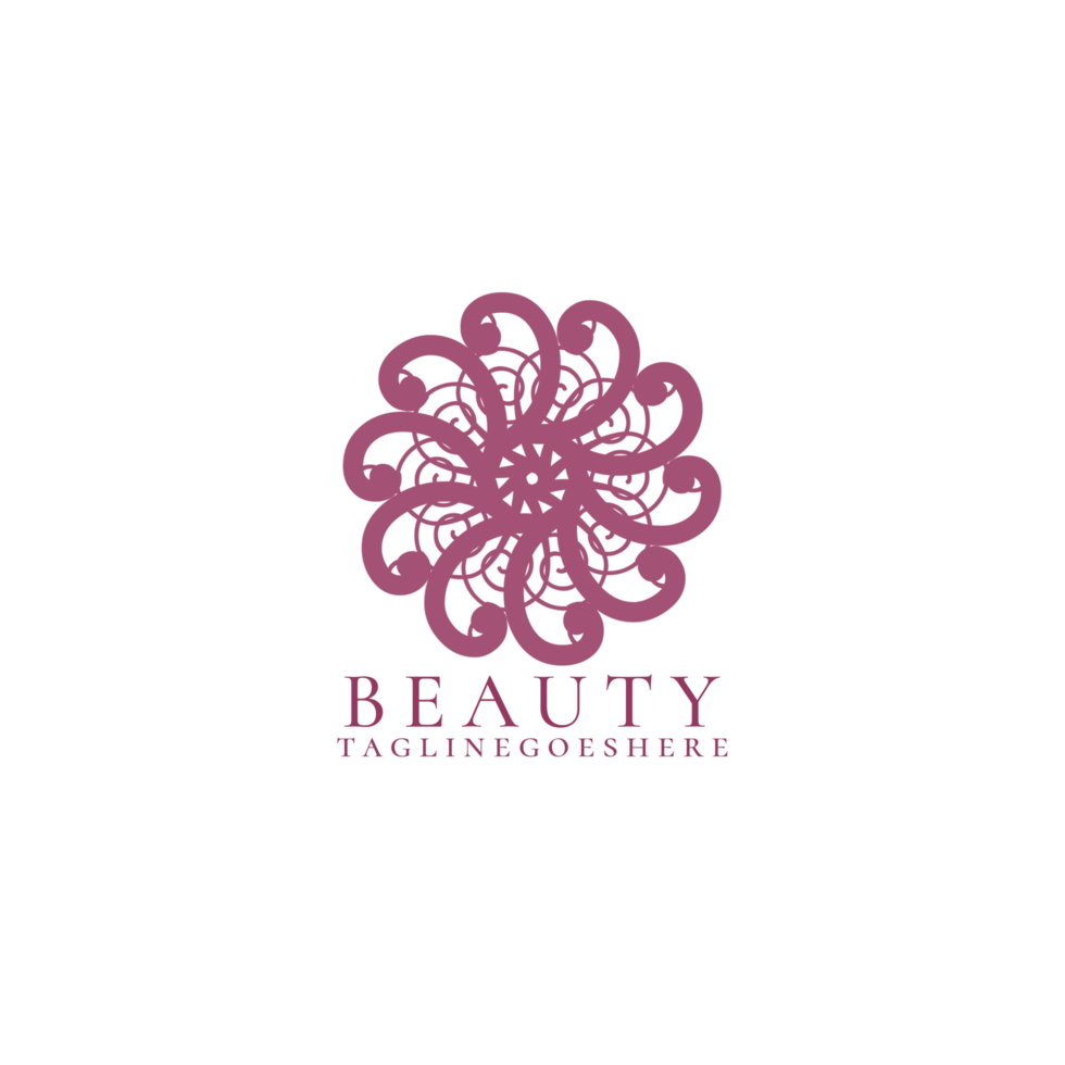 modern skönhet logotyp design png
