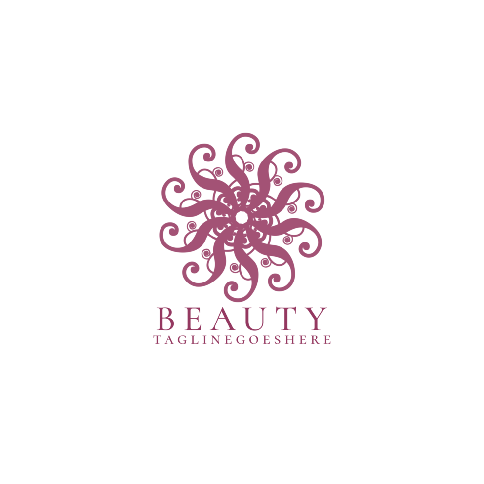 Modern beauty logo design png