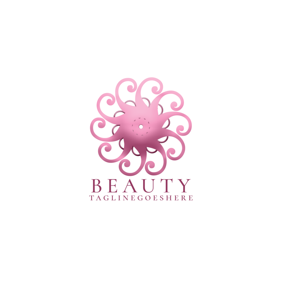 Modern beauty logo design png