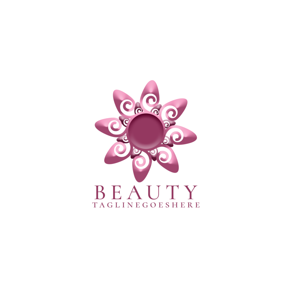 Modern beauty logo design png