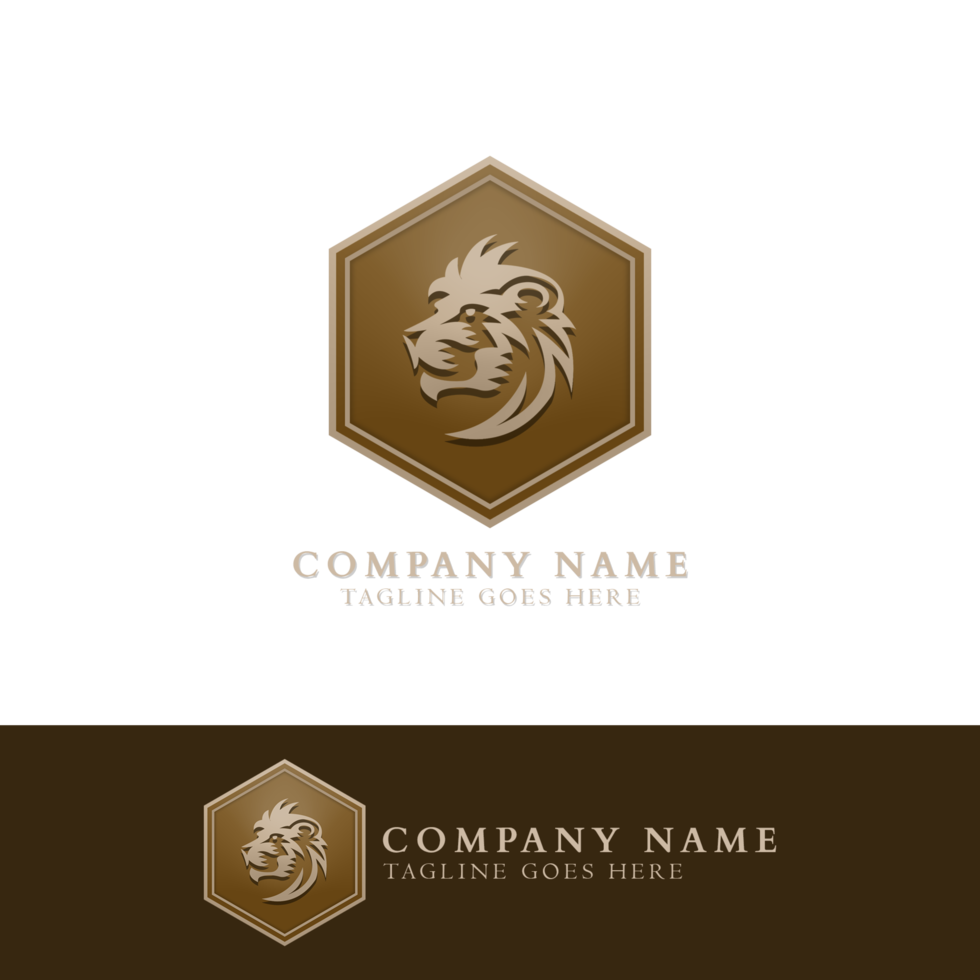 Animal logo with Lion icon png