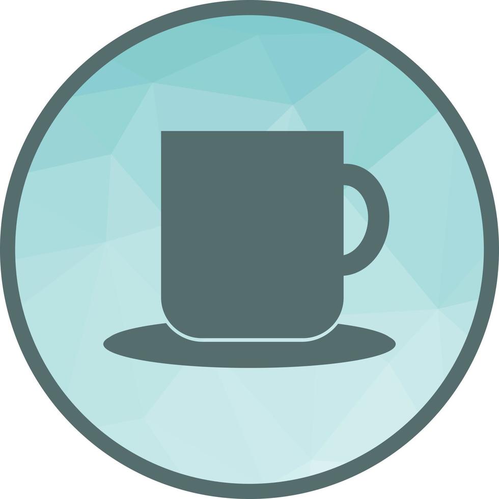 Cup Low Poly Background Icon vector