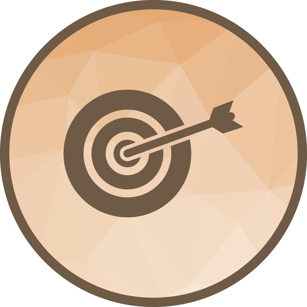 On Target Low Poly Background Icon vector