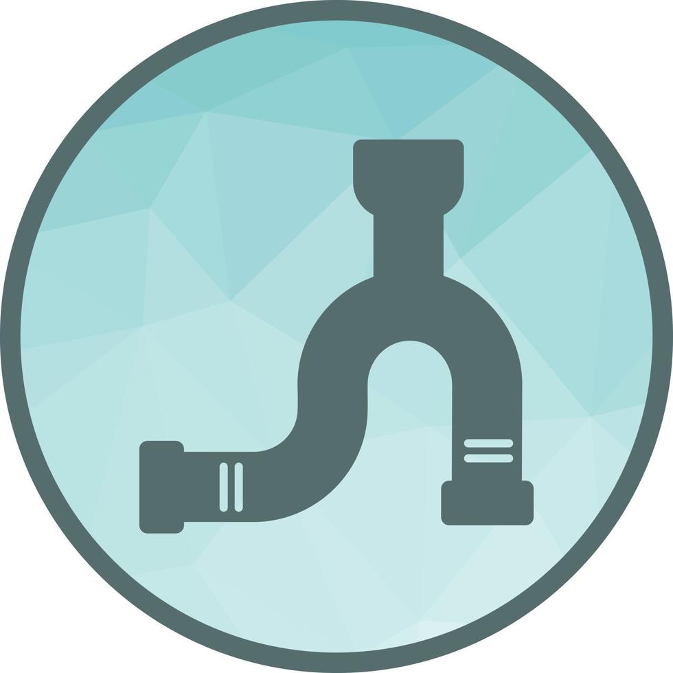 Pipeline Low Poly Background Icon vector