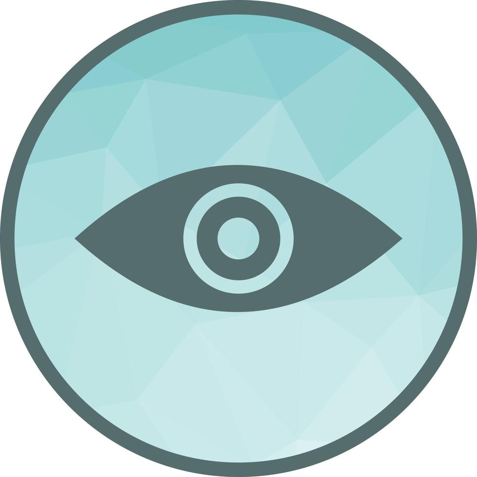 Remove Red Eye Low Poly Background Icon vector