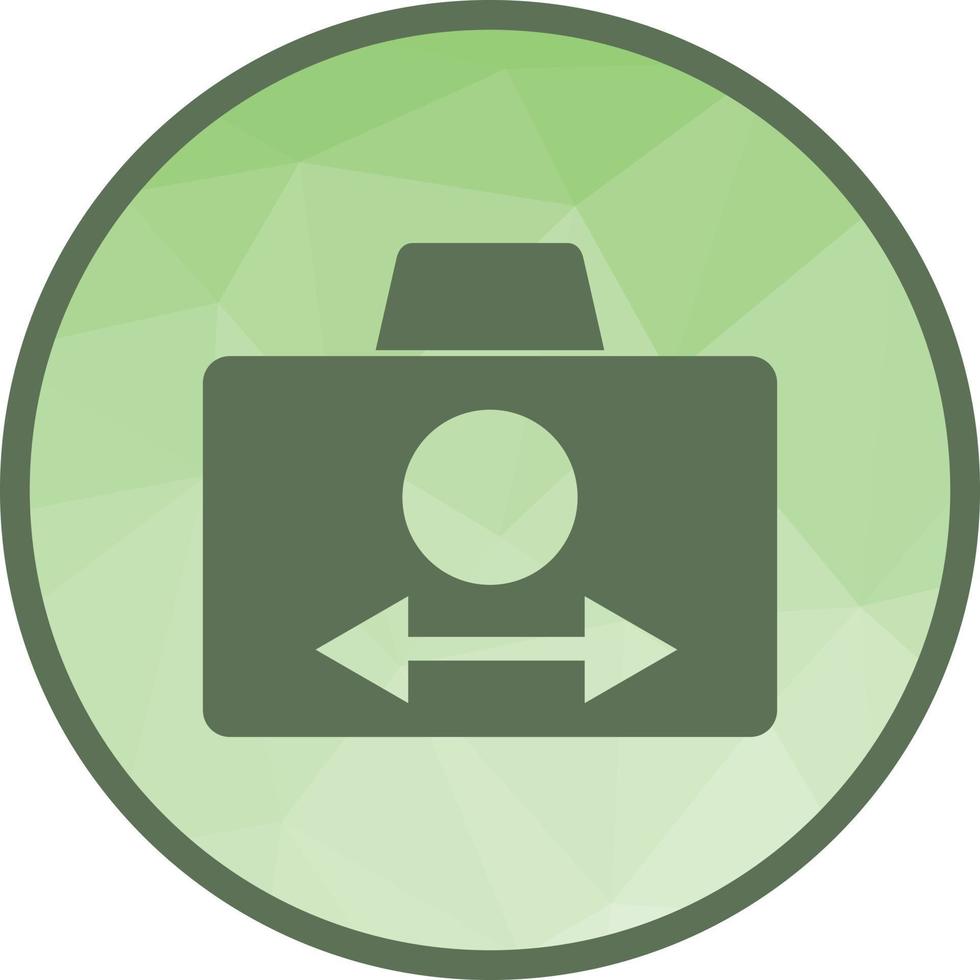 Switch Camera Low Poly Background Icon vector