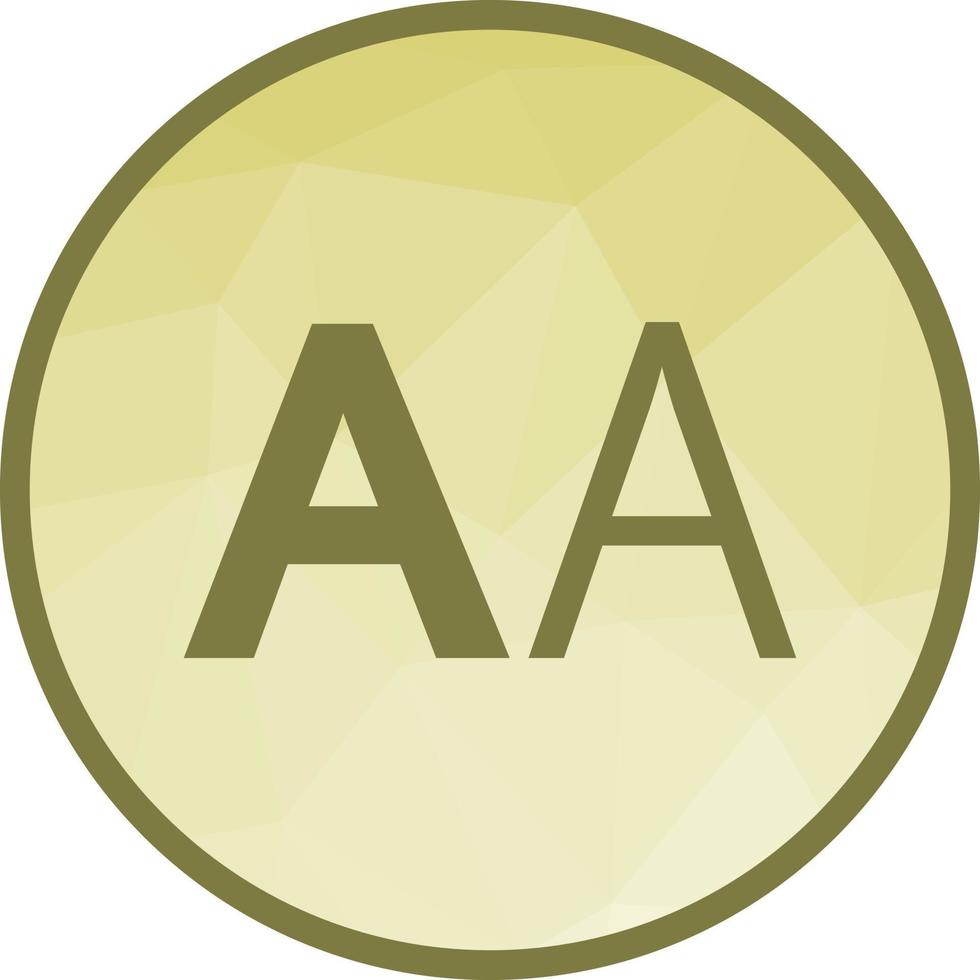 Text Font Low Poly Background Icon vector