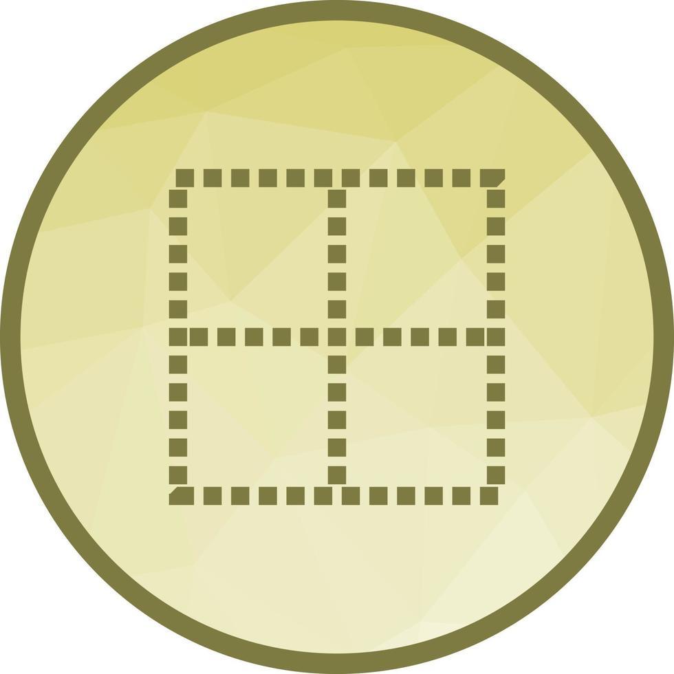 No Border Low Poly Background Icon vector