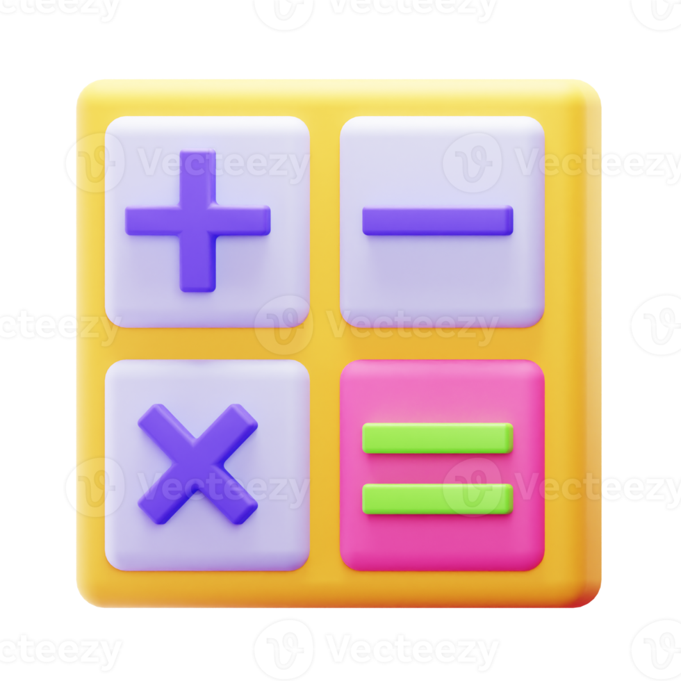 3D Render Calculator Icon png