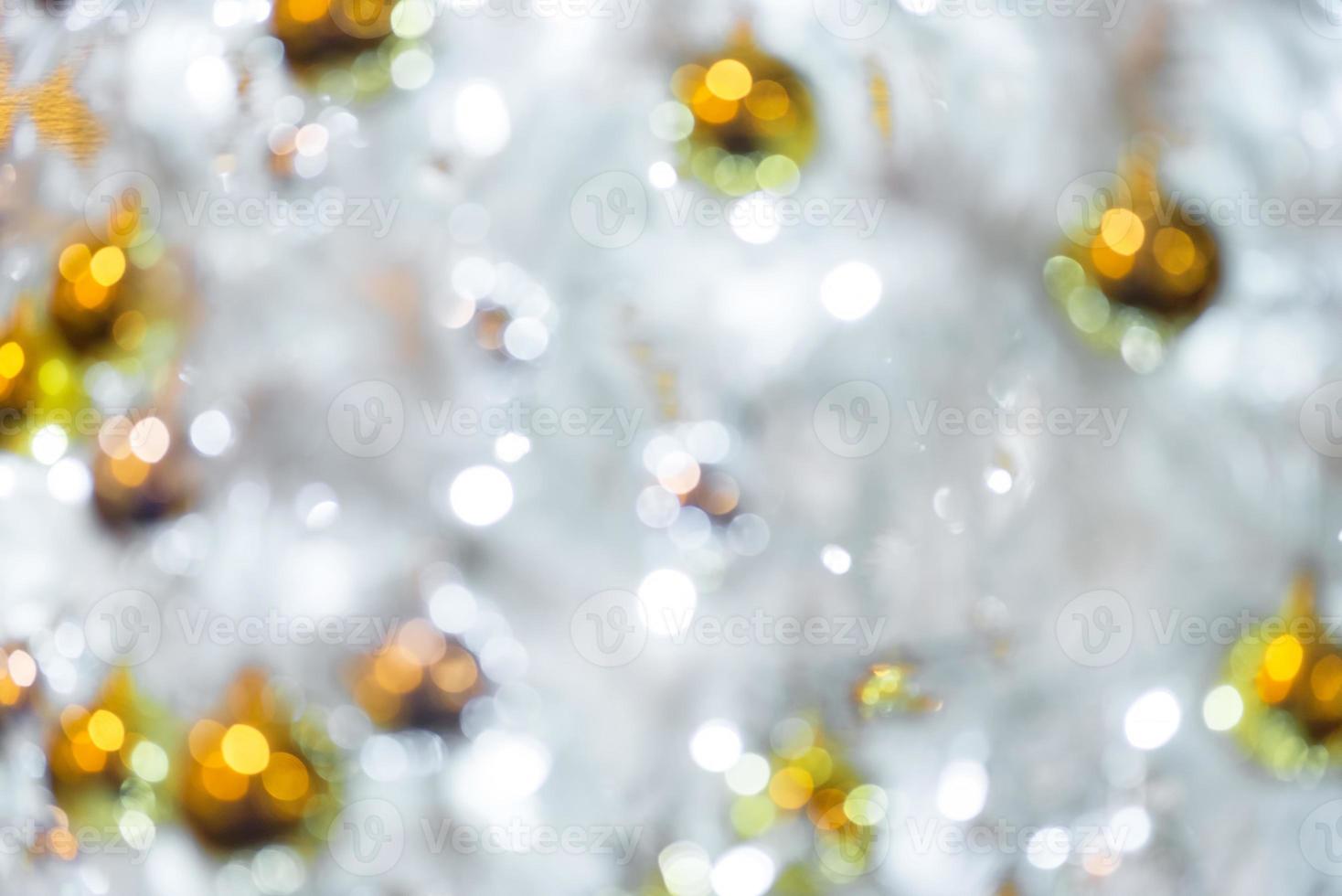 Abstract circular bokeh background of Christmas tree photo