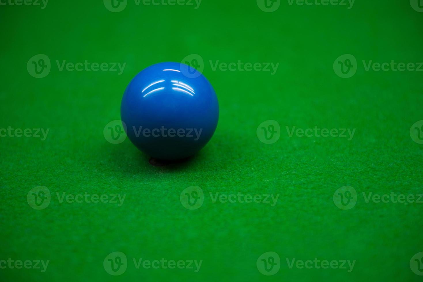 Snooker ball on the green table 4 photo