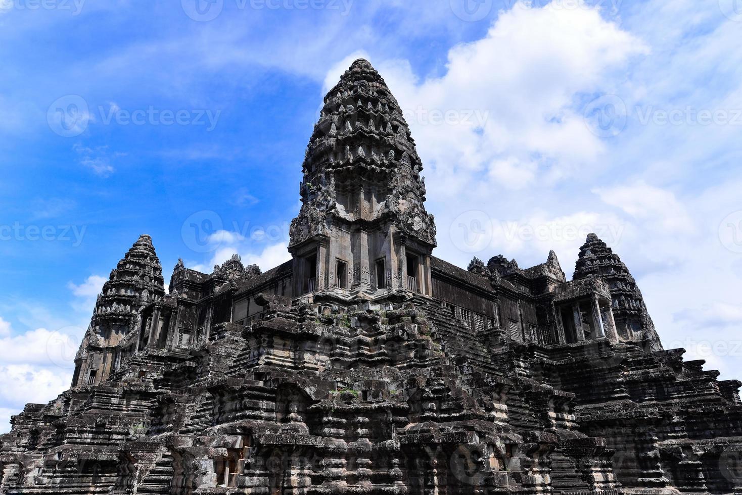 Angkor Wat is a temple complex in Cambodia and the largest religious monument in the world photo