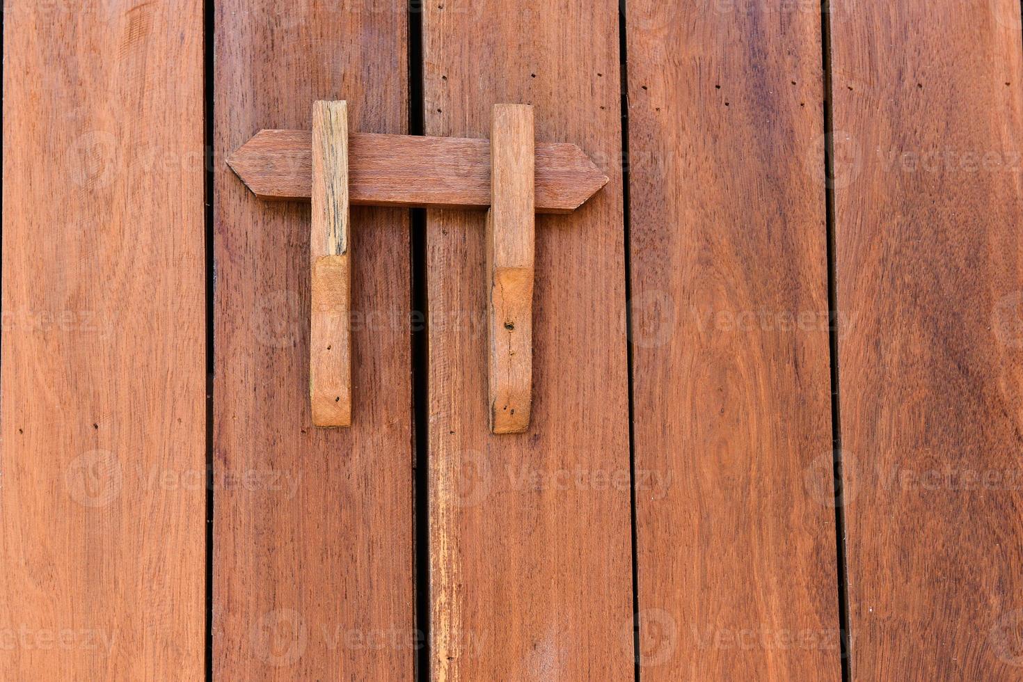 The texture of wood and lock photo