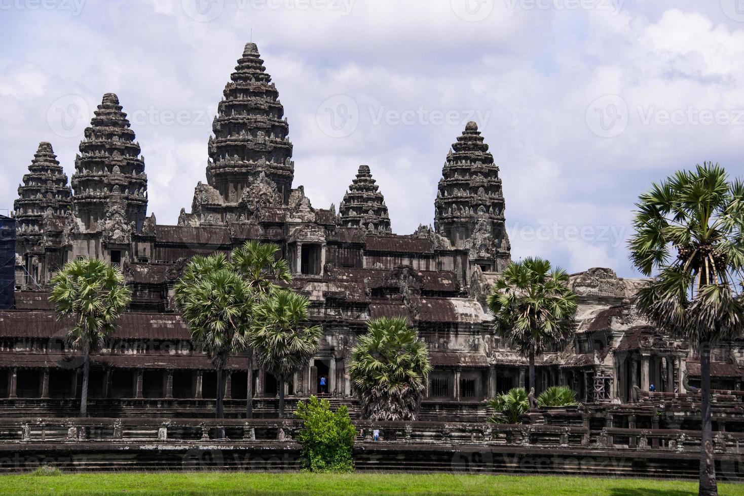 Angkor Wat is a temple complex in Cambodia and the largest religious monument in the world photo