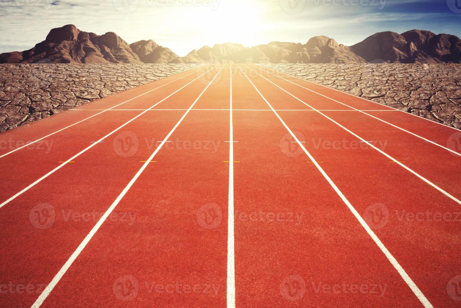 Running track, abstract photo