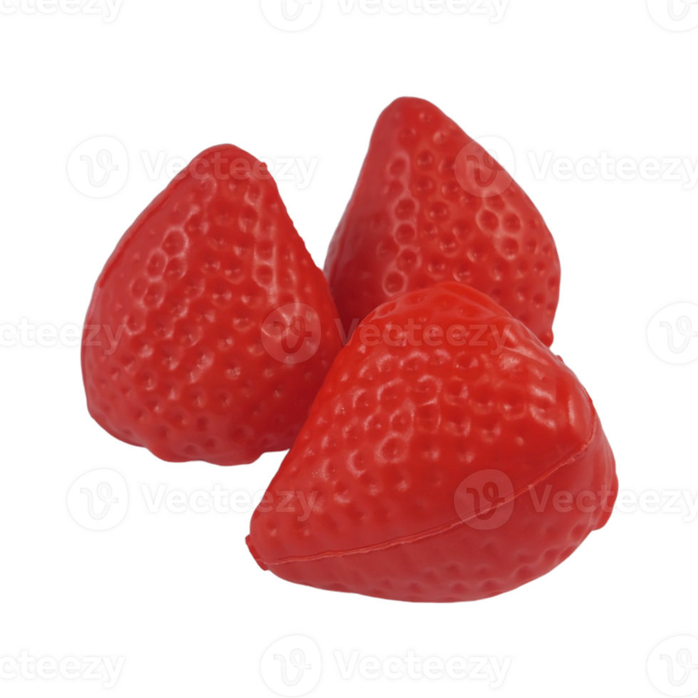 jouet fraise avec fond transparent png