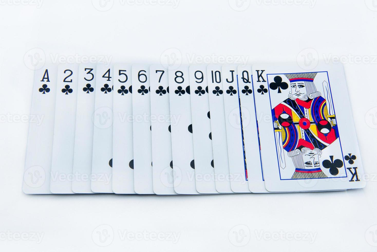 poker cards on white background photo