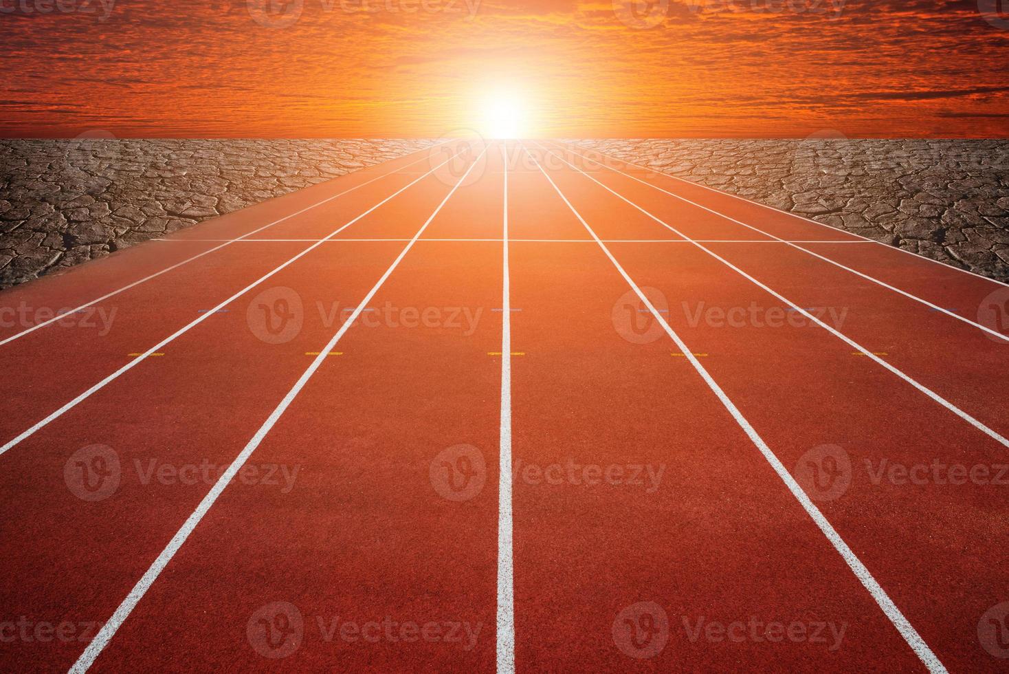 Running track, abstract photo