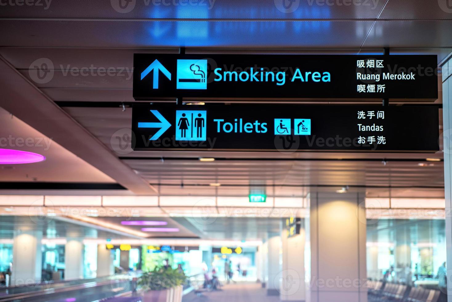 Sign in airport photo