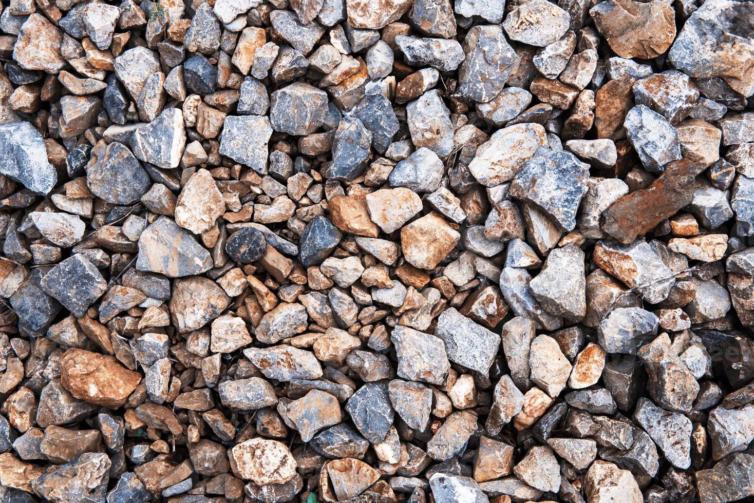 the texture of crushed gravel photo