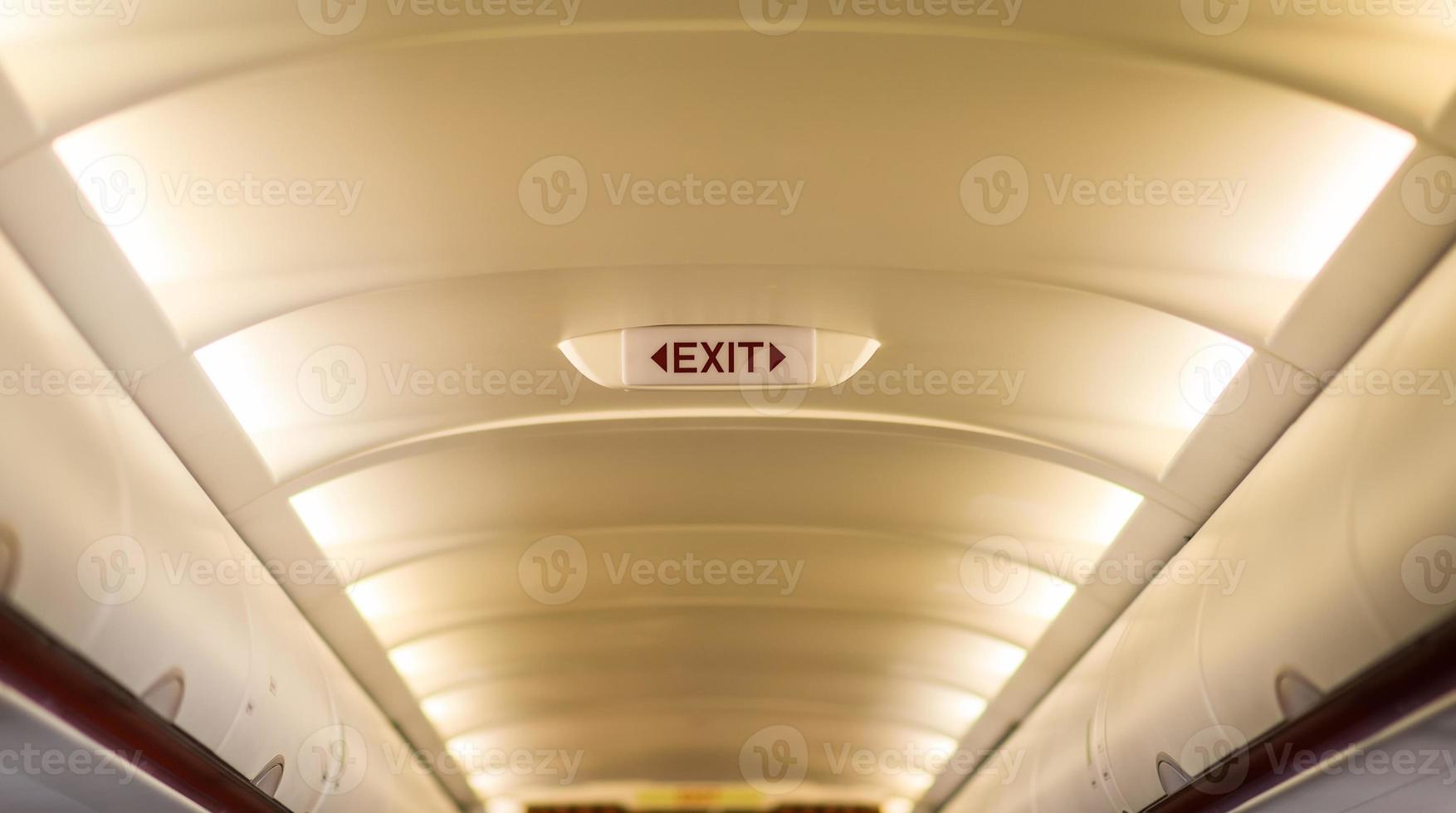 exit emergency on plane photo