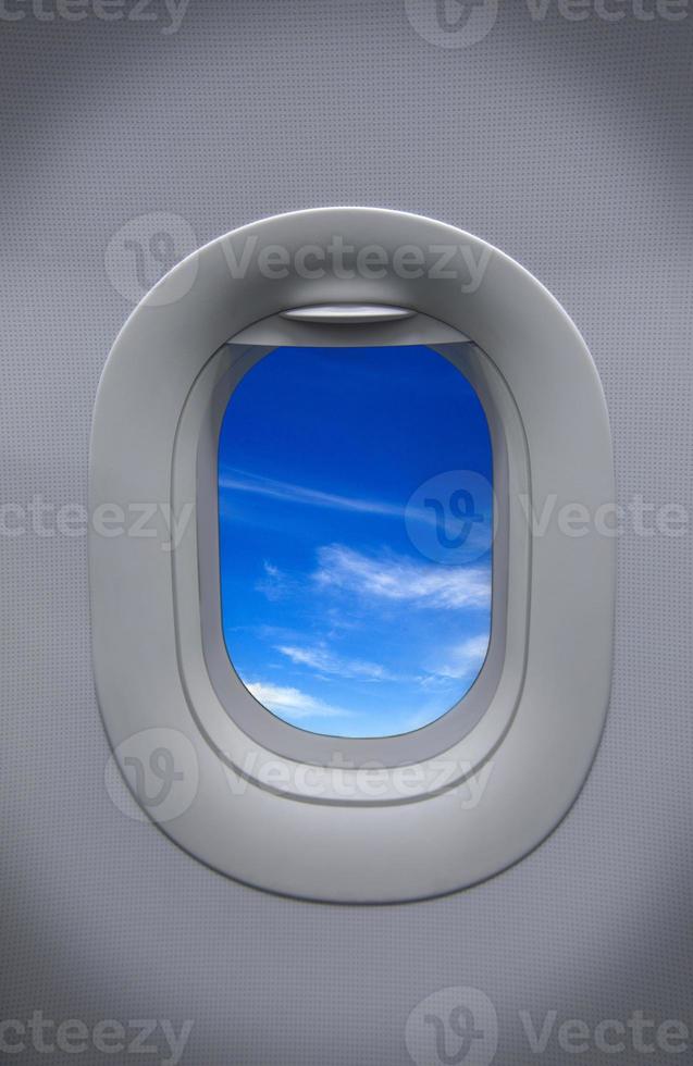 ojo de buey del avión foto