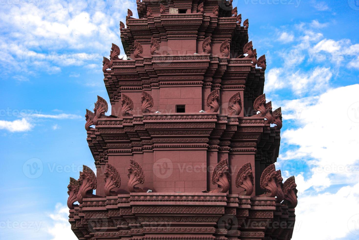The Independence monument with  Khmer architectural style, in Phnom Penh, Cambodia capital city photo