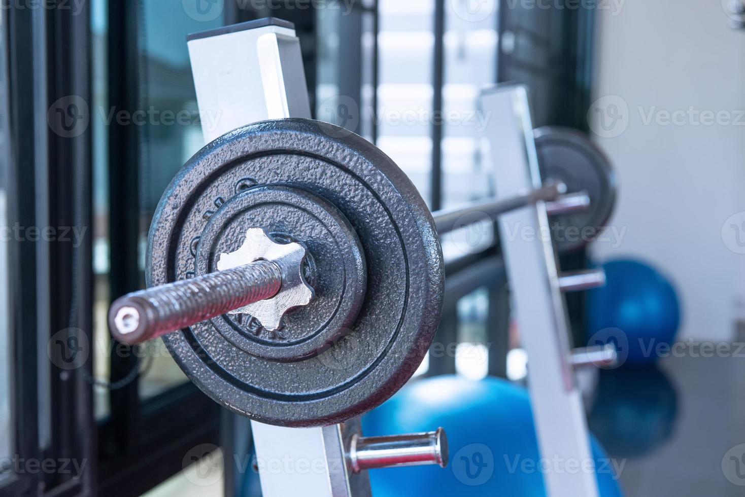 Dumbbells on the shelf photo