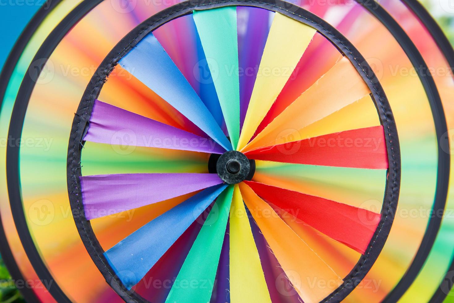 Colorful pinwheel are  spinning photo