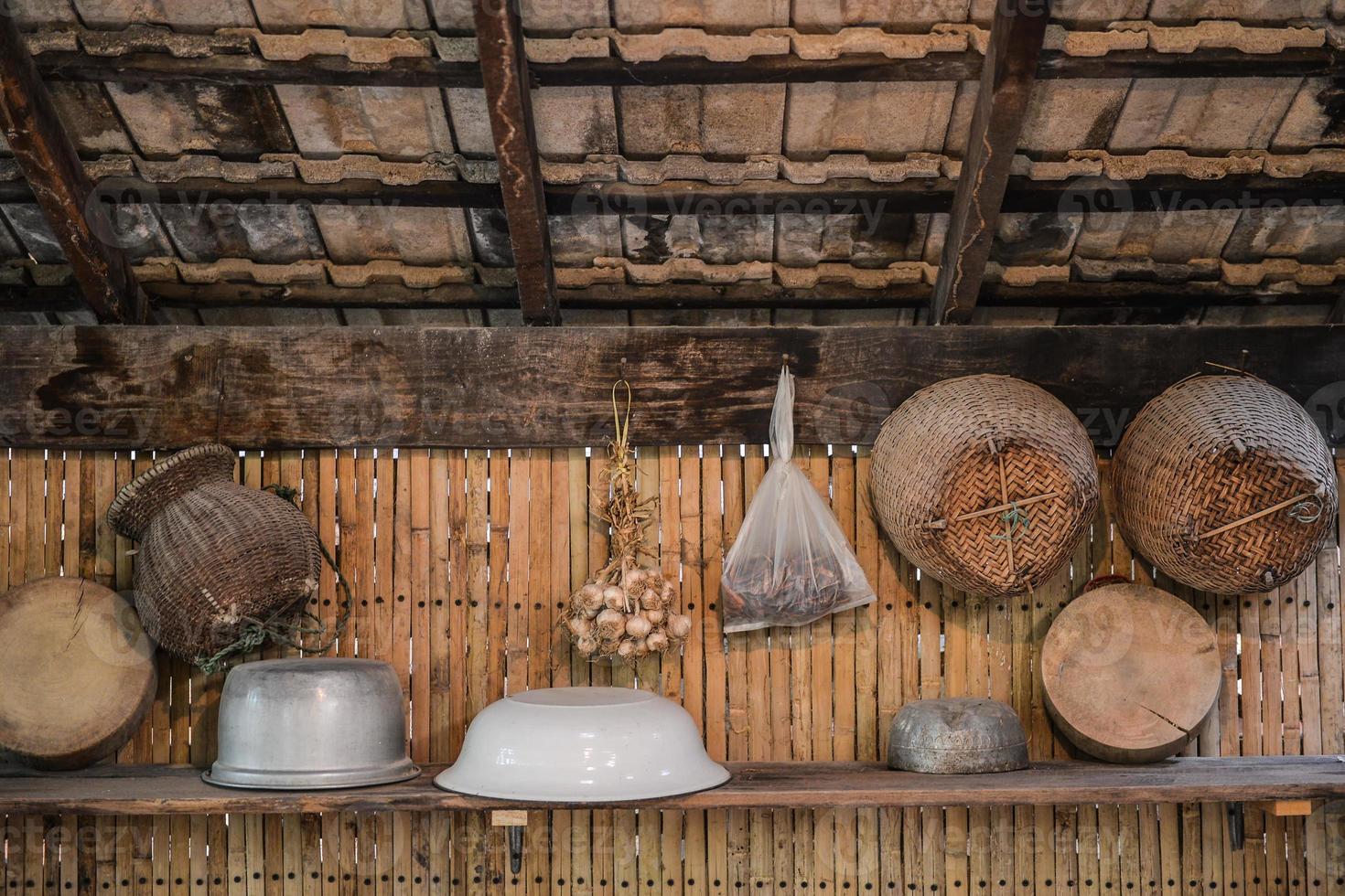 Old style of asian kitchen photo