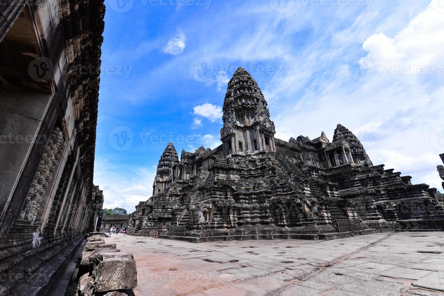 Angkor Wat is a temple complex in Cambodia and the largest religious monument in the world photo