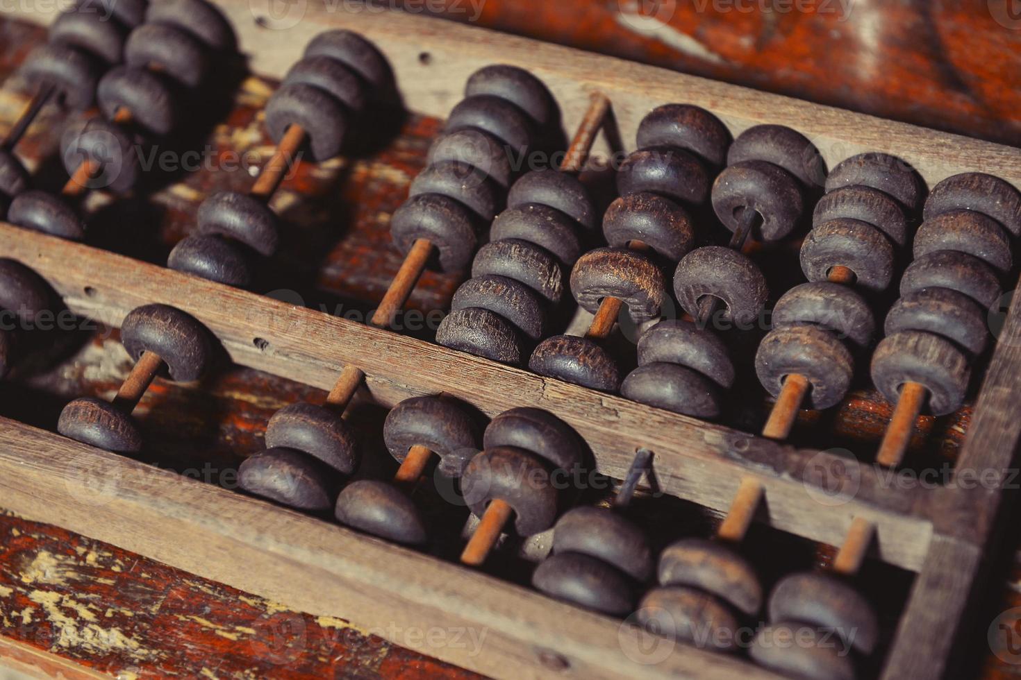 old wooden abacus photo