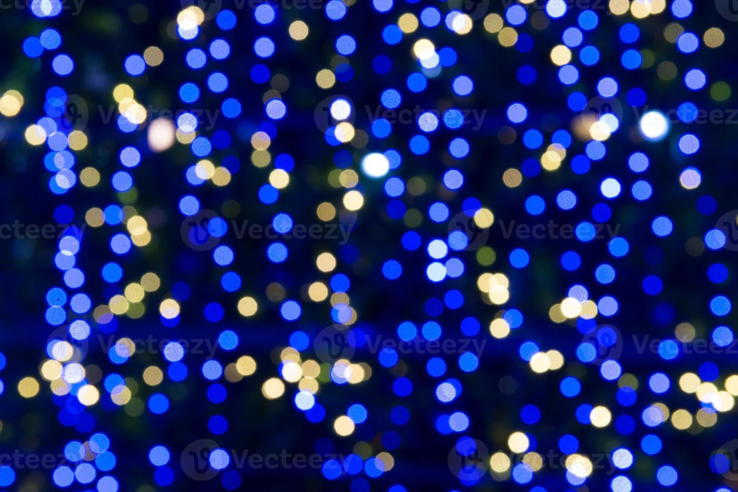 Abstract circular bokeh background of Christmas light photo