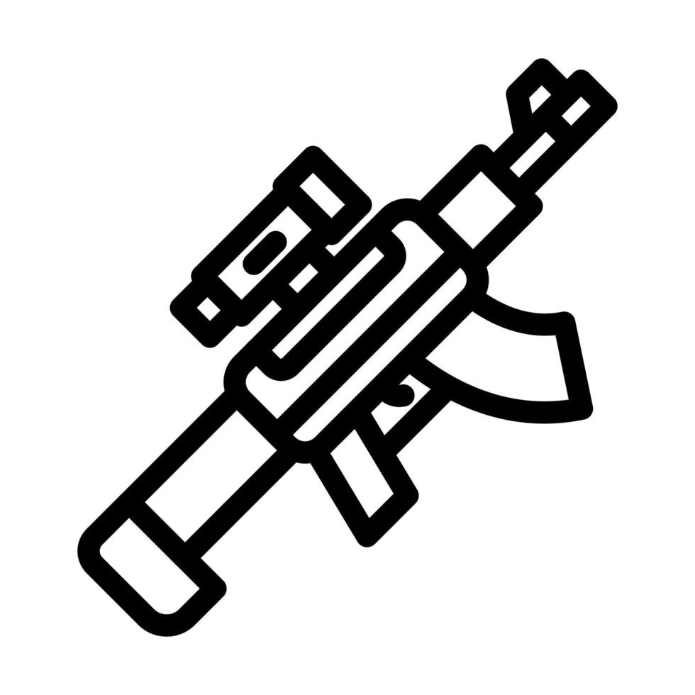 Light Machine Gun Icon Design vector