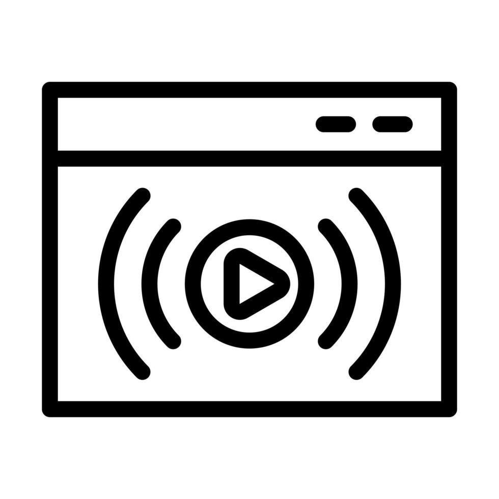 Livestream Icon Design vector