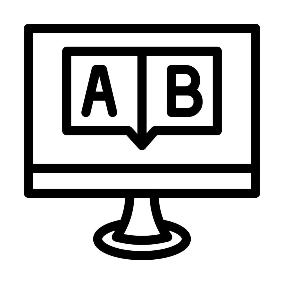 A-B Testing Icon Design vector