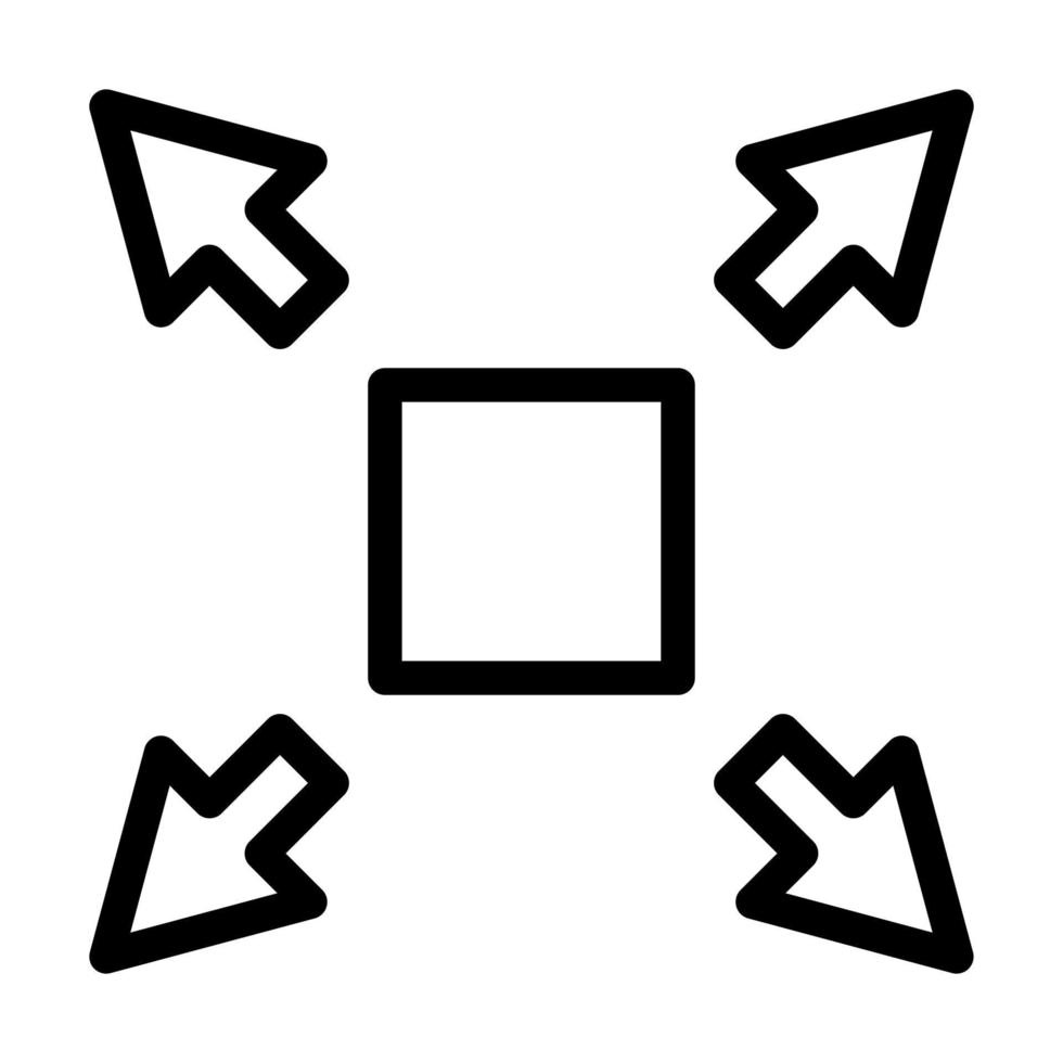 Resize Icon Design vector