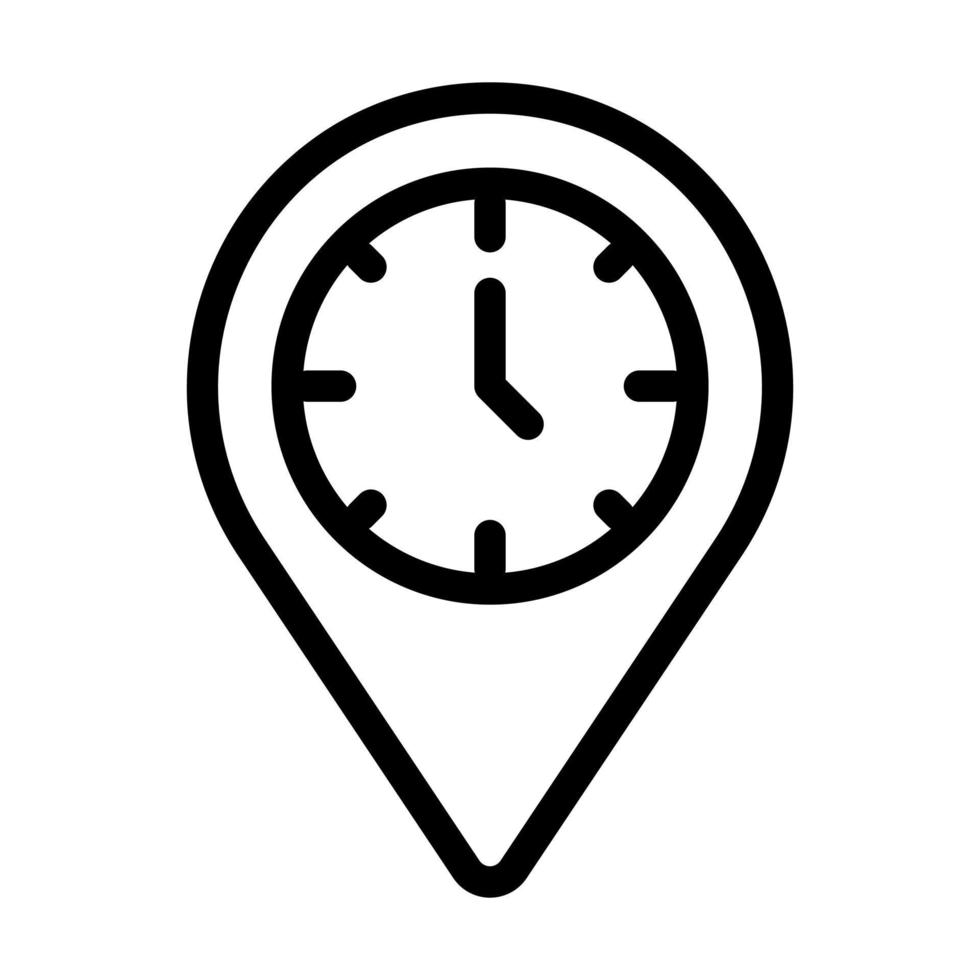 diseño de icono de hora local vector