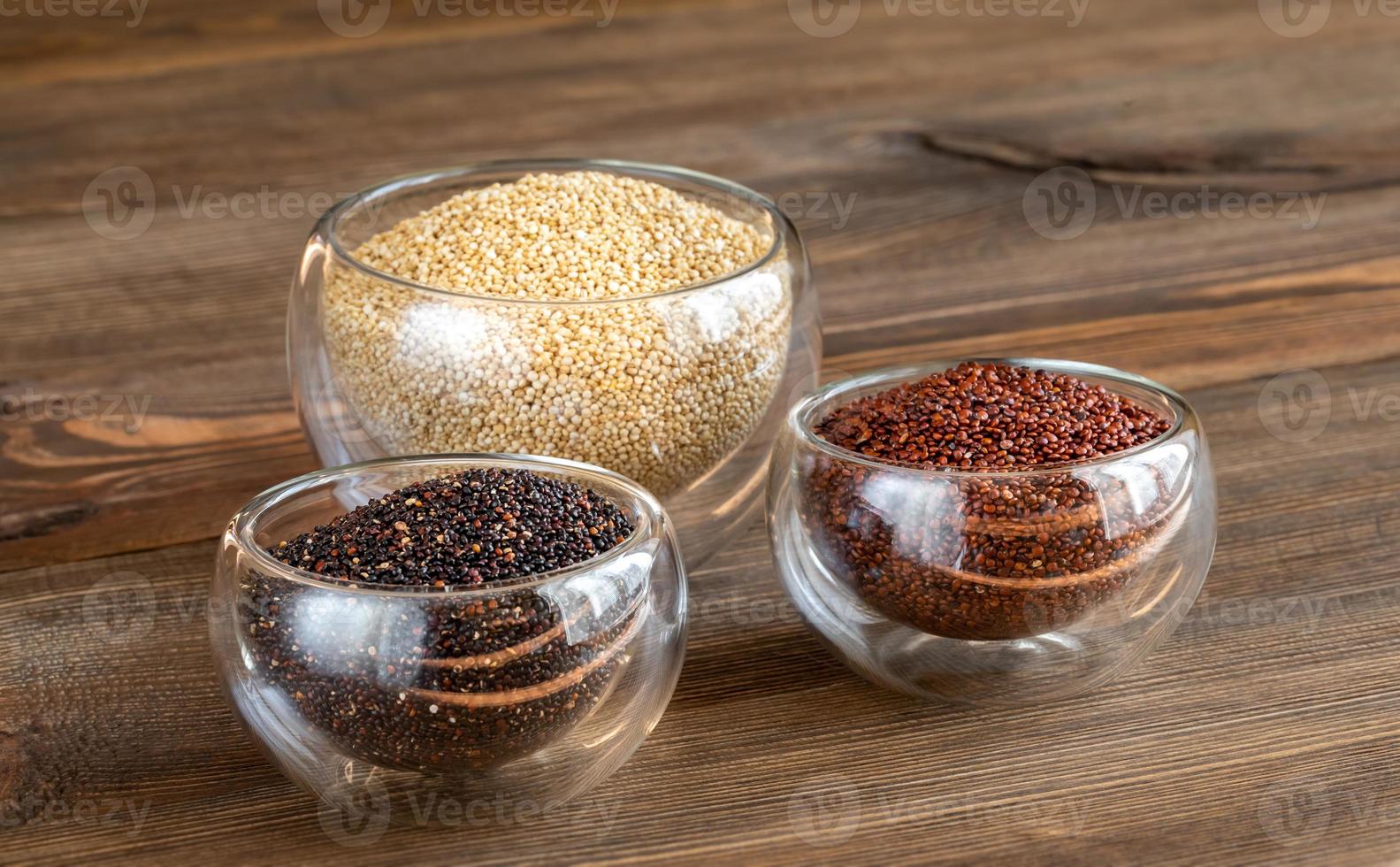 Different kinds of quinoa photo