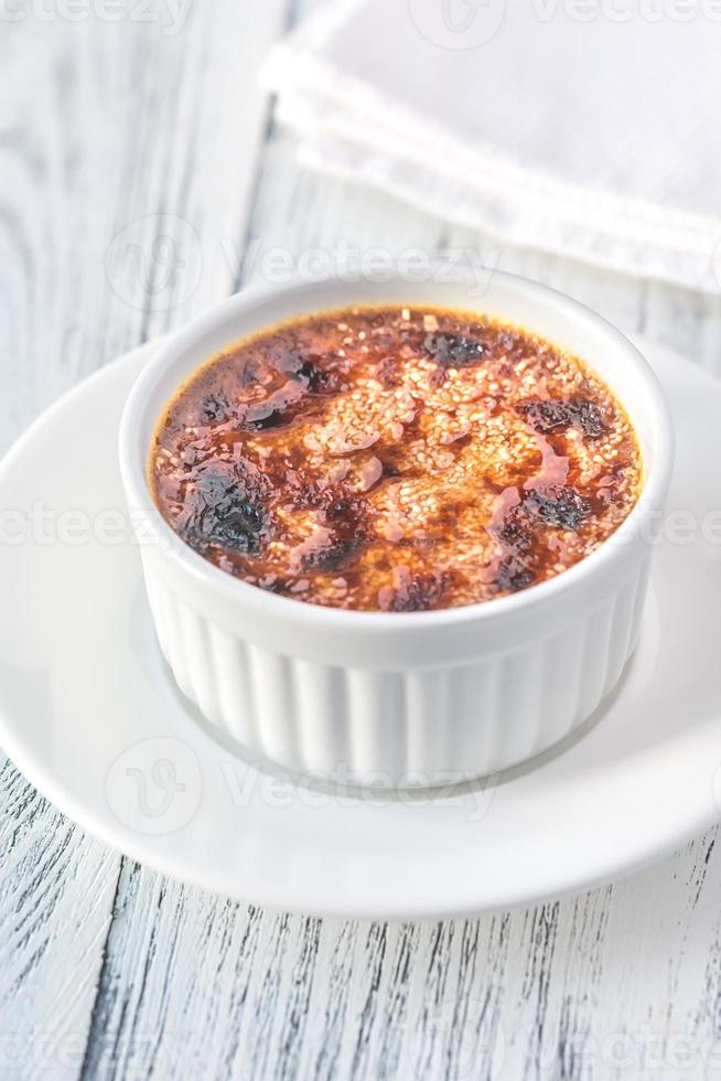 Creme brulee in the pot photo