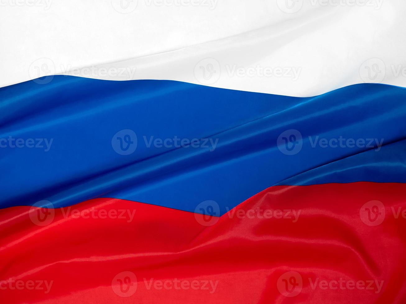 fiesta nacional el 12 de junio es el día de rusia. primer plano de la bandera rusa foto