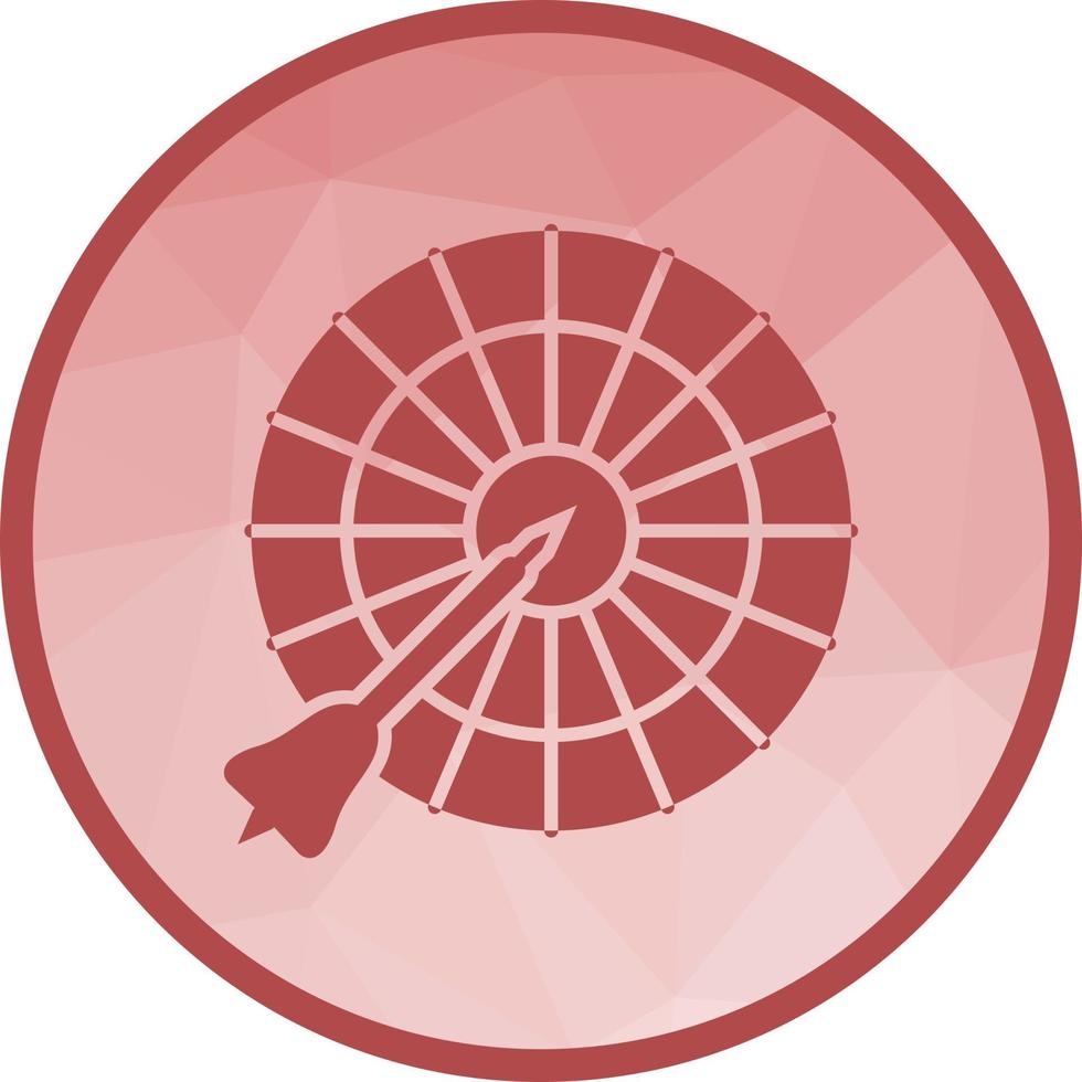 Dartboard Low Poly Background Icon vector
