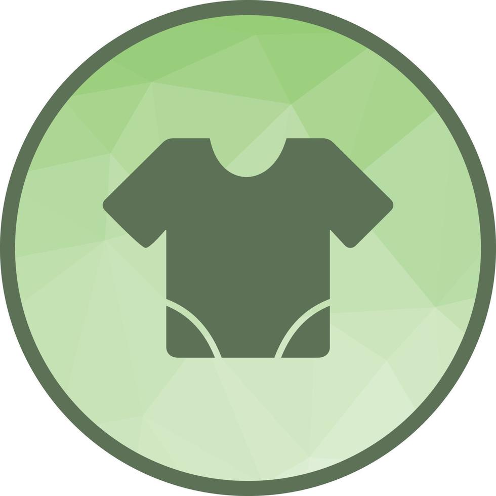 camiseta de bebé icono de fondo de baja poli vector