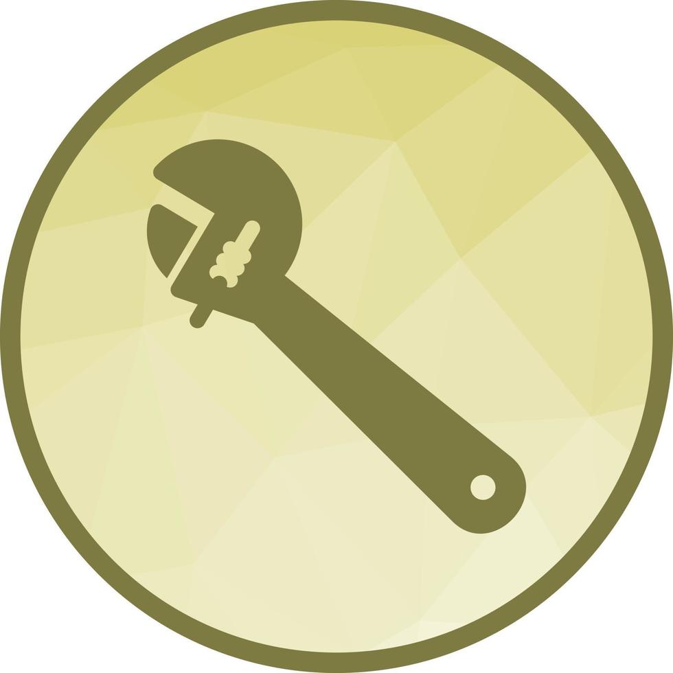 Wrench Low Poly Background Icon vector