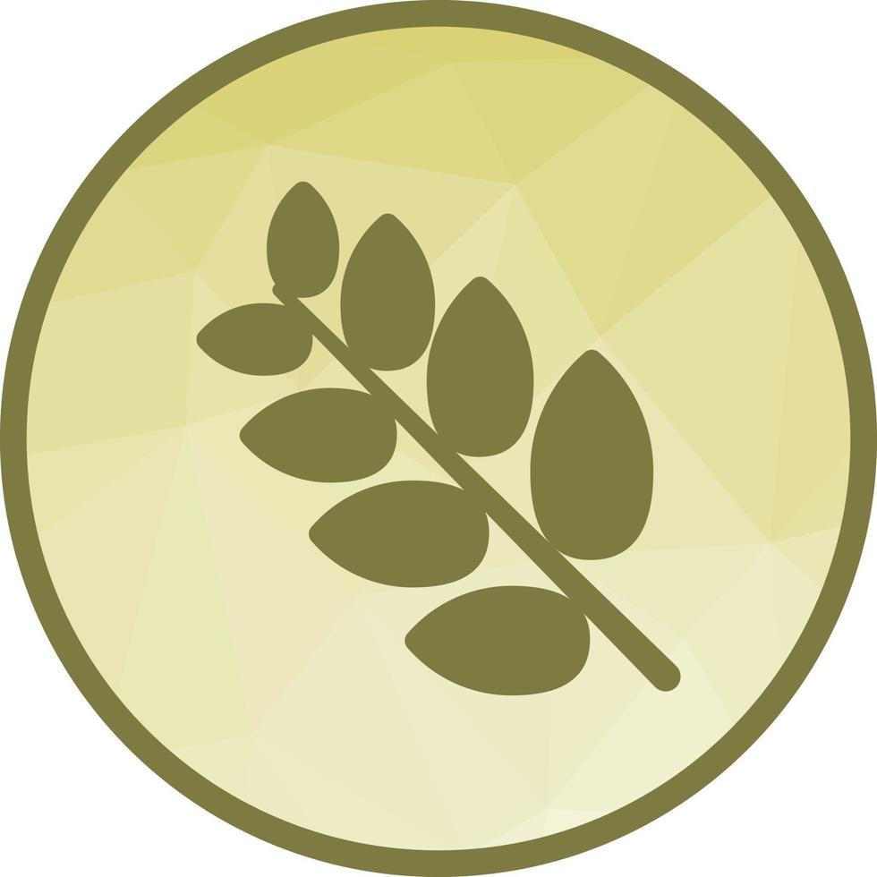 Wheat Low Poly Background Icon vector