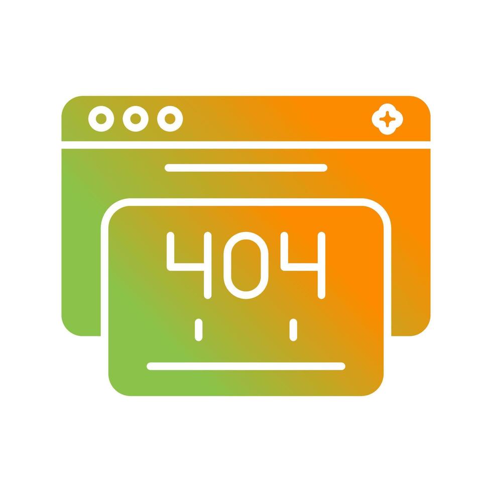 404 Error Vector Icon