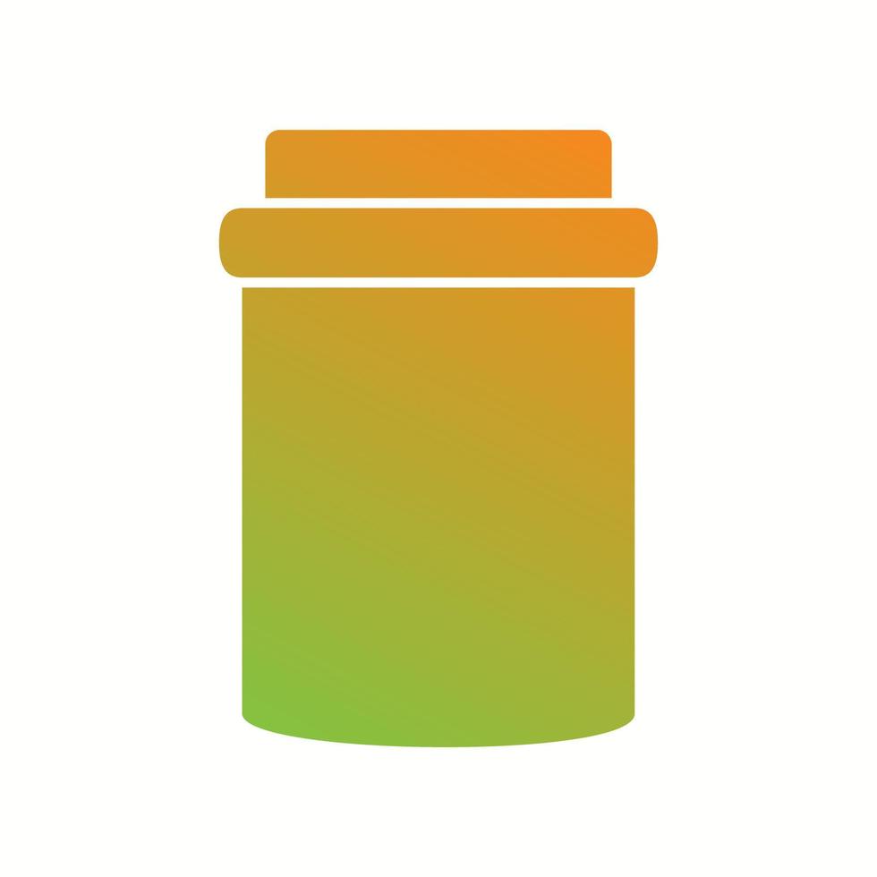 Unique Jam Bottle Vector Glyph Icon